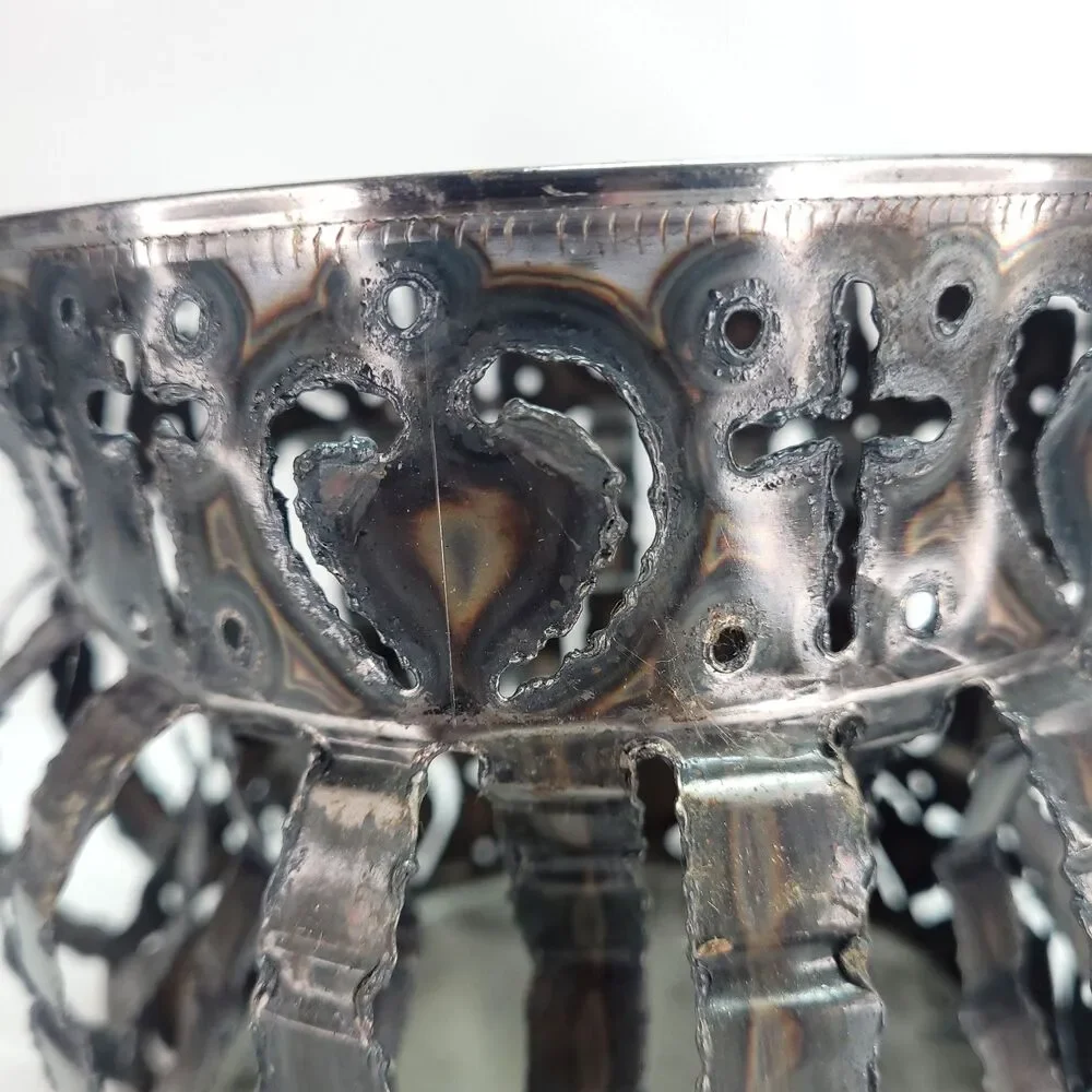 VTG Tin Can Luminary Candle Holder‎ 6